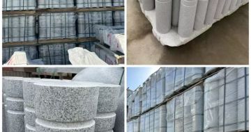 湛江 芝麻白花岗岩挡车柱、隔离柱多少钱