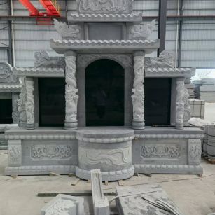 湛江 芝麻灰高档墓碑，土墓，可定制