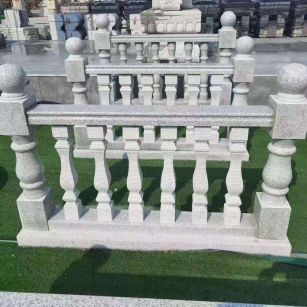 湛江 别墅石材栏杆特写