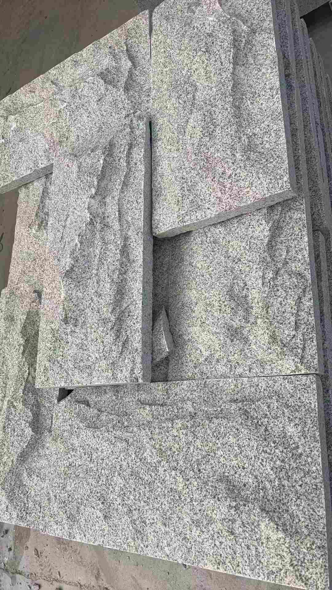 湛江 芝麻白自然面花岗岩成品板